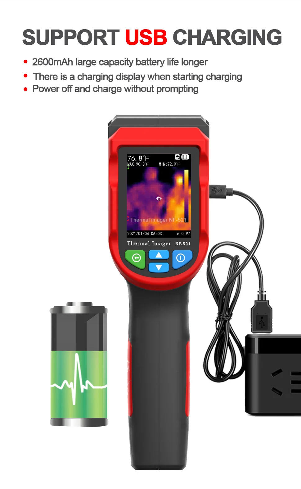 كاميرا تصوير حراري بالأشعة تحت - مراجعة Nf 521 Thermal Imaging Camera وسعره